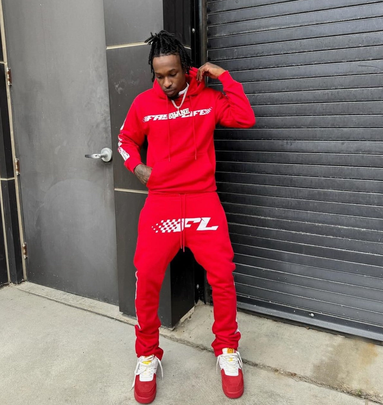 FASTLIFE flared leg sweatsuit